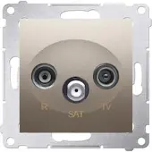 Kontakt Antenniliitin Kontakt-simon kultainen matta Dask.01/44
