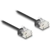DeLOCK 80371, 1 m, Cat6, U/UTP (UTP), RJ-45, RJ-45, Musta