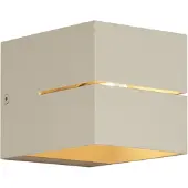 QAZQA Moderni seinävalaisin beige G9 neliö - Transfer