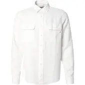 Replay Regular Linen Shirt - White - M