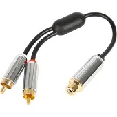 BLOW Cable 91-231# rozg.rca: gn-2 wt metal with wire. 15cm