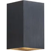 QAZQA Moderni seinävalaisin Gunmetal neliö 2-lamppuinen GU10 50mm - Sandy