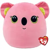 TY Squishy Beanies POPPY - pink koala squish 25cm