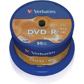 Verbatim DVD-R 4,7GB/120min, 16x, spindle, 50kpl