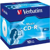 Verbatim Music CD-R for Audio16x 700MB/80min 10 kpl CD-R levy