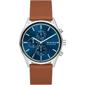 Skagen Holst Chronograph 3-hand Silver brown SKW6916