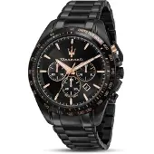Maserati Traguardo 45 Mm Chr Black Dial Br Black Kello