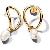 Pandora Essence kullatut barokkihelmikorvakorut 263281C01