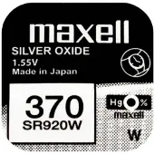 Maxell kelloparisto 370 / SR920W hopeaoksidi (10 kpl)