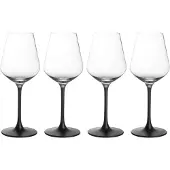 Villeroy & Boch - Manufacture Rock Punaviinilasi 4 kpl Kirkas/Musta