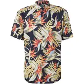 Superdry for man. M4010947A Navy Hawaiian print shirt (S), Casual, Modal, Short sleeve