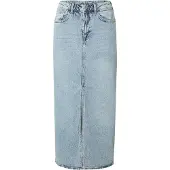 Vila Vijaf Hw Midi Denim Skirt-Noos - Blue - 44