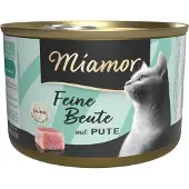 Miamor 12x185g Feine Beute kalkkuna kissan märkäruoka