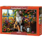 Sonstige Verlage Blooming Cat Meditation 1000p palapeli