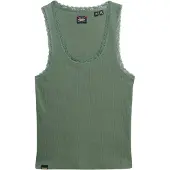 Superdry Vintage Lace Trim Hihaton T-paita
