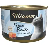 Miamor 12x185g Feine Beute lohi kissan märkäruoka
