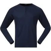 Bergans Men's Lysebu Wool Henley Navy Blue Pitkähihaiset paidat L