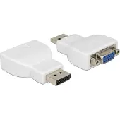 DeLOCK 65568, DisplayPort, VGA, Valkoinen