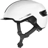 ABUS HUD-Y pyöräilykypärä LED Shiny White