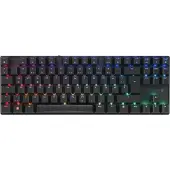 Cherry XTRFY MX 8.2 TKL Wireless, Langallinen & langaton, USB + RF Wireless + Bluetooth, Mekaaninen, QWERTZ, RGB LED, Musta (G80-3882LIADE-2)