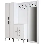 Skye Decor Käytäväjalusta Hanah Home Berlin ABC - valkoinen