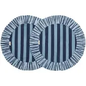 Chamois - Jaipur Stripe Pöytätabletti Ø35 cm 2 kpl Blue