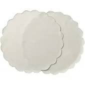 Ziczac - Scallopped Pöytätabletti 36 cm 2 kpl Beige
