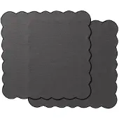 Ziczac - Scallopped Lautasliina 40x40 cm 2 kpl Harmaa