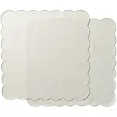 Ziczac - Scallopped Lautasliina 40x40 cm 2 kpl Beige