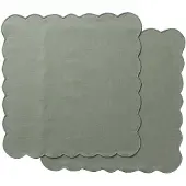 Ziczac - Scallopped Lautasliina 40x40 cm 2 kpl Vihreä