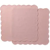 Ziczac - Scallopped Lautasliina 40x40 cm 2 kpl Vaaleanpunainen