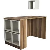 Skye Decor Työpöytä 845 (I), väri ruskea/beige