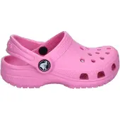 Crocs Avonaiset kengät 'Classic' vaaleanpunainen / musta / valkoinen