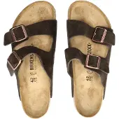 Birkenstock Arizona Suede Leather Sandaalit mocca Koko 46