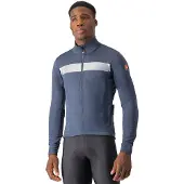 Castelli Raddoppia 3 Long Sleeve Jacket Blue Grey, Size L