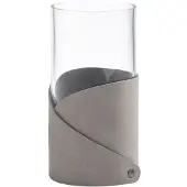 Fyrklövern - Fold Nupo Maljakko 7,5x15 cm Light Grey