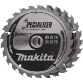 Makita 165x20x1,4mm z-25 efficut puulle 2kpl pyörösahanterä
