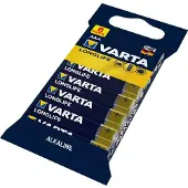 Varta 4106, Kertakäyttöinen akku, AA, Alkali, 1,5 V, 8 kpl, Sininen, Keltainen (04106101328)