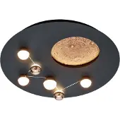 TRIO Zodiac LED kattovalaisin 50cm 2300+3000+4000K 42W mattamusta