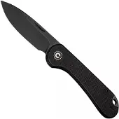 CIVIVI Elementum Slip Joint C18062AJ-1 Black Stonewashed, Black G10, slipjoint pocket knife