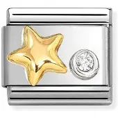 Nomination Composable Classic symbols raised star 630301/01