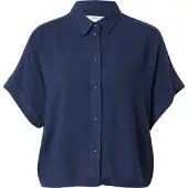 Selected Slwviva Ss Cropped Sun Shirt Noos - Navy - 44