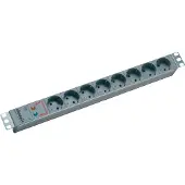 Bachmann Surge power strip 8 sockets 2 m black (333.404)