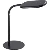 JUST LIGHT Led työpöytävalaisin Kelly, himmennettävä, Musta, Työhuone/toimisto, Synteettinen materiaali, Moderni