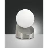 FABAS LUCE Pöytävalaisin Gravity, himmennettävä, Alumiini/harmaa/sinkki, Makuuhuone, Metalli, Moderni,