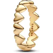 Pandora Hearts 14K Gold-Plated Ring - Gold - 52