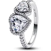 Pandora Timeless Halo sydämet sormus kirkas 193659C01-50