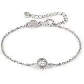 Nomination Cosmic Love hopearannekoru zirkonioilla Silver Circle 241703/053