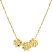Nomination Armonica hopeakaulakoru Rich zirkonioilla Four Leaf Clover Gold 241305/003