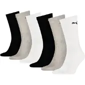 Puma Unisex Crew Sock 6P Ecom - Multi/patterned - 35-38